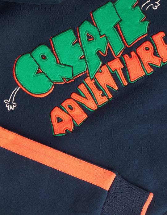 Monsoon ولد هوديي مبطن بسحاب D68H2208 ملابس الأزرق الداكن)