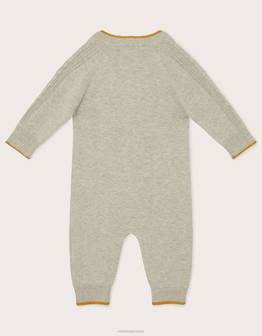 Monsoon أطفال بدلة نوم البطريق رقيق D68H2218 ملابس رمادي