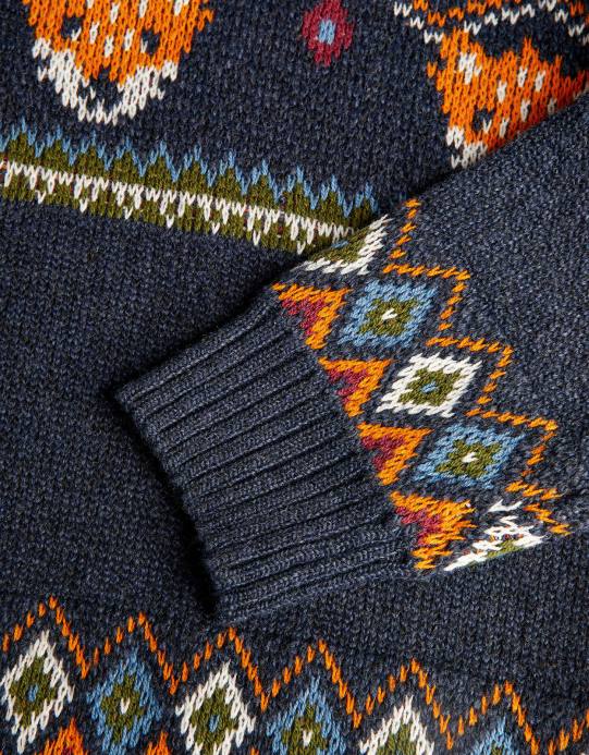 Monsoon ولد سترة متماسكة مع إنتارسيا الثعلب D68H2219 ملابس الأزرق الداكن)