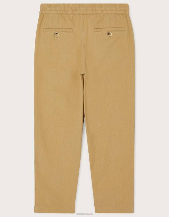 Monsoon ولد تشينو مدبب D68H2241 ملابس حجر طبيعي)