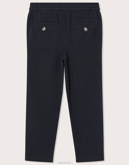 Monsoon ولد تشينو مدبب D68H2243 ملابس الأزرق الداكن)