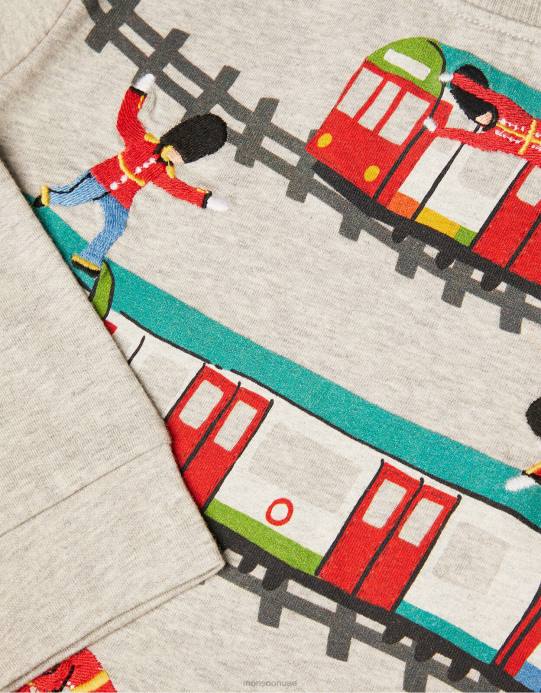 Monsoon ولد سترة أنبوب لندن D68H2248 ملابس رمادي