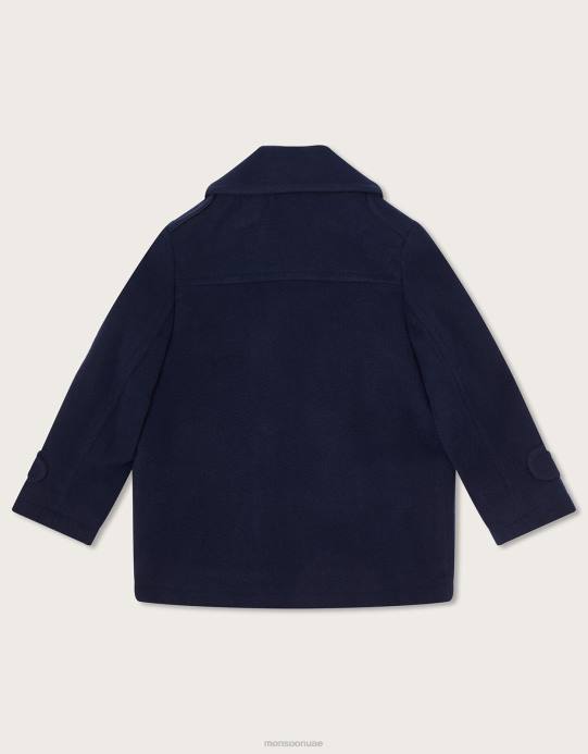 Monsoon ولد معطف بأزرار D68H2254 ملابس الأزرق الداكن)