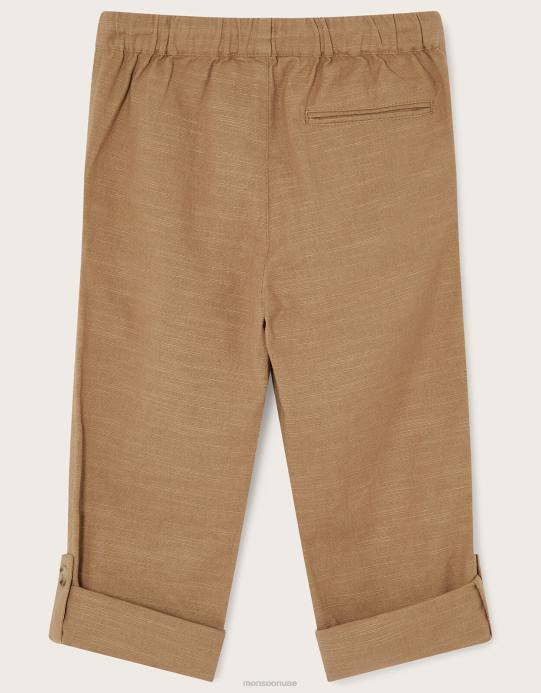 Monsoon ولد سلوب نشمر السراويل D68H2266 ملابس حجر طبيعي)