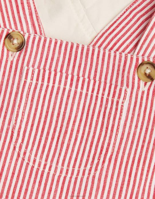 Monsoon أطفال طقم دنغري وقميص مخطط لحديثي الولادة D68H2273 ملابس أحمر