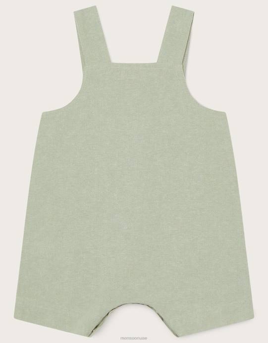 Monsoon أطفال دنغري تمساح حديثي الولادة D68H2275 ملابس أخضر