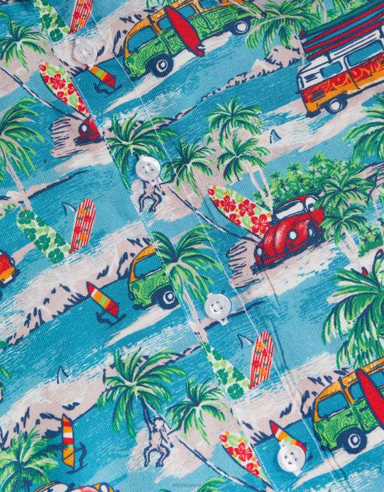 Monsoon ولد قميص كامبرفان مصور D68H2276 ملابس أزرق