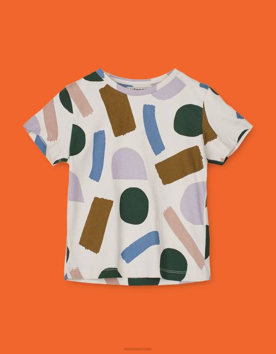 Monsoon أطفال قميص ليووود داكاوا بطبعة ضربات الطلاء D68H2286 ملابس متعدد