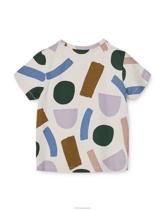 Monsoon أطفال قميص ليووود داكاوا بطبعة ضربات الطلاء D68H2286 ملابس متعدد