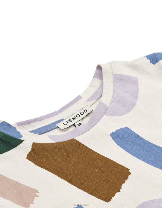 Monsoon أطفال قميص ليووود داكاوا بطبعة ضربات الطلاء D68H2286 ملابس متعدد