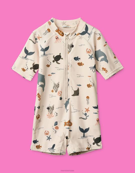 Monsoon أطفال بدلة السباحة ليووود ماكس D68H2287 ملابس كريم