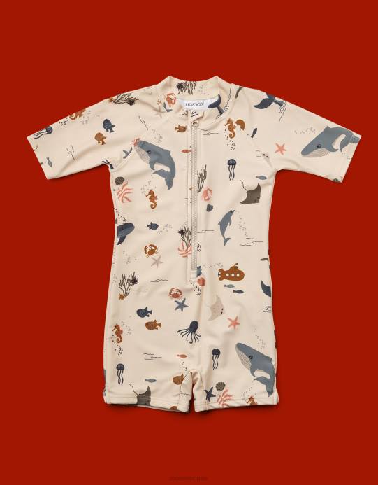 Monsoon أطفال بذلة من ليووود ماكس بمخلوق البحر D68H2291 ملابس الجمل (البيج)