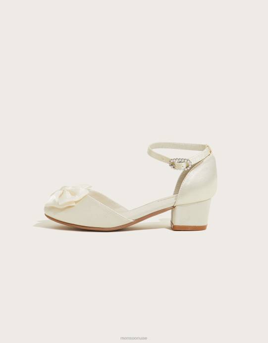 Monsoon بنت كالي ساتان بكعب من جزأين D68H2373 أحذية عاج