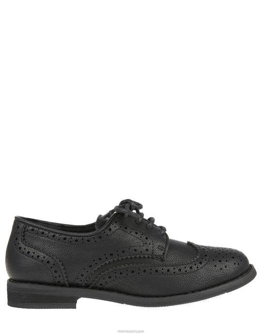 Monsoon ولد حذاء بروغ أسود D68H2407 أحذية أسود