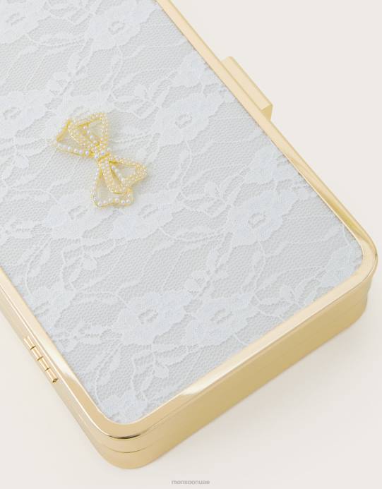 Monsoon بنت حقيبة حفلة موسيقية الدانتيل D68H2413 ملحق حار