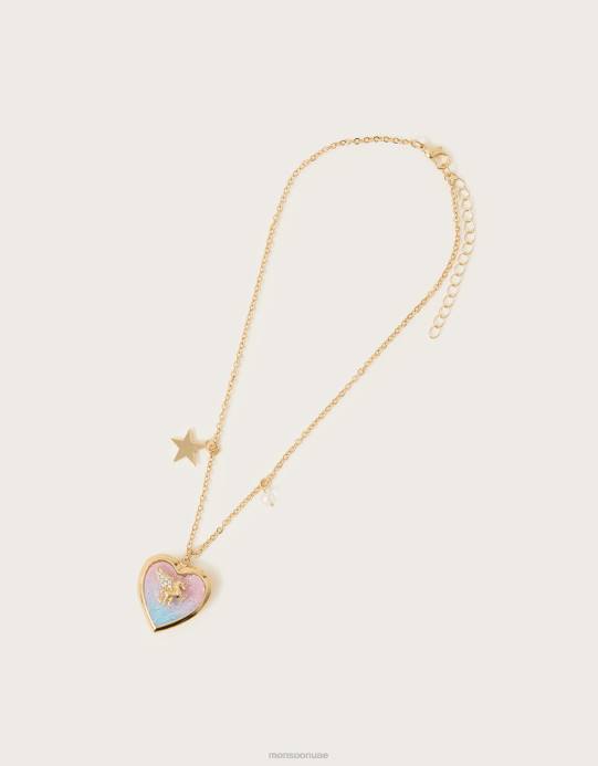 Monsoon بنت قلادة المنجد يونيكورن الكونية D68H2426 ملحق موضة