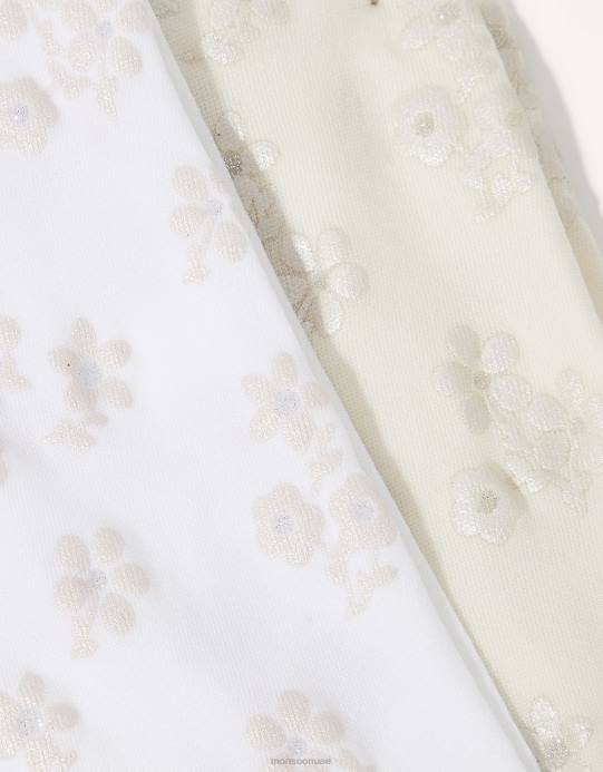 Monsoon بنت مجموعة مزدوجة ضيقة بطبعة بيبي بيرلاتو D68H2428 ملحق متعدد