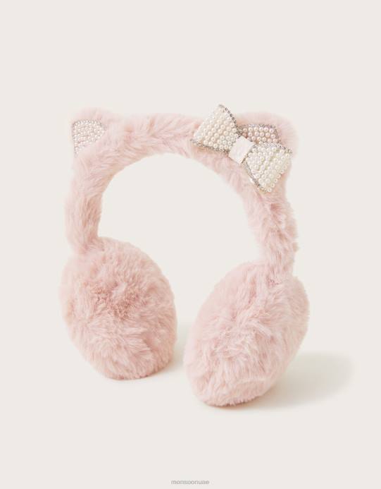 Monsoon أطفال أغطية للأذنين مزخرفة على شكل قطة D68H2437 ملحق رشيقة