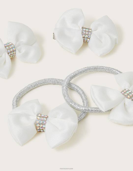 Monsoon بنت مجموعة شعر فيونكة لامعة D68H2440 ملحق رشيقة