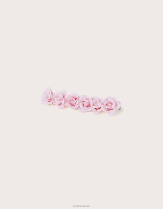 Monsoon بنت مشبك شعر ذو طرفين على شكل زهرة أوديت D68H2443 ملحق موضة