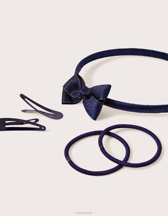 Monsoon بنت مجموعة شعر مدرستي D68H2452 ملحق حار