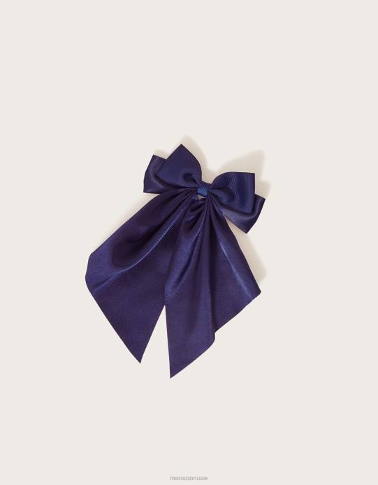 Monsoon بنت مشبك شعر على شكل فيونكة مدرسية D68H2459 ملحق أنيق