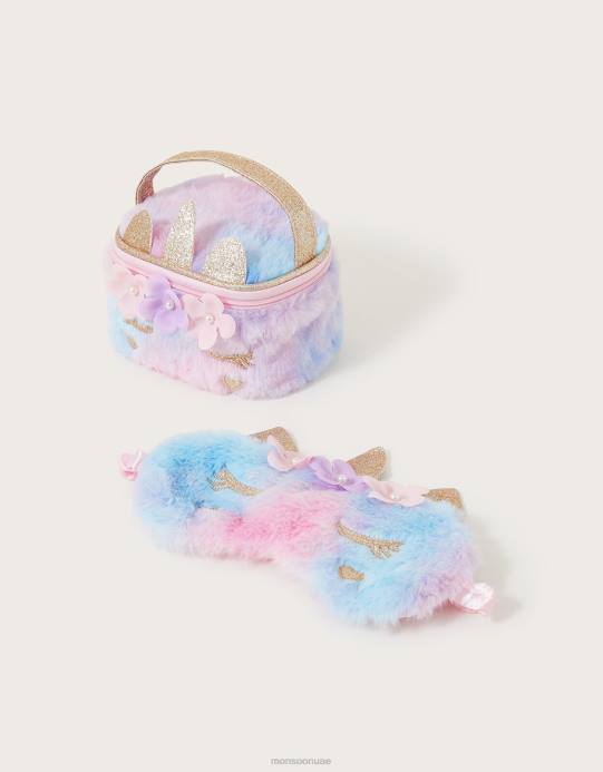 Monsoon أطفال طقم نوم وحيد القرن بألوان قوس قزح D68H2461 ملحق حار