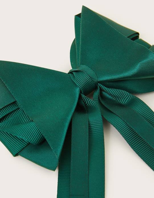 Monsoon بنت مشبك شعر على شكل ربطة عنق مدرسية D68H2475 ملحق موضة