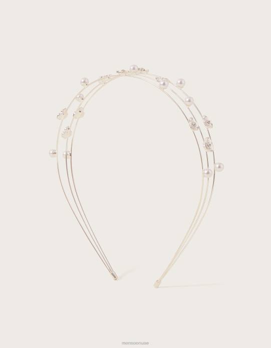 Monsoon بنت عصابة رأس ديامانتي متعددة الأسلاك D68H2485 ملحق أنيق