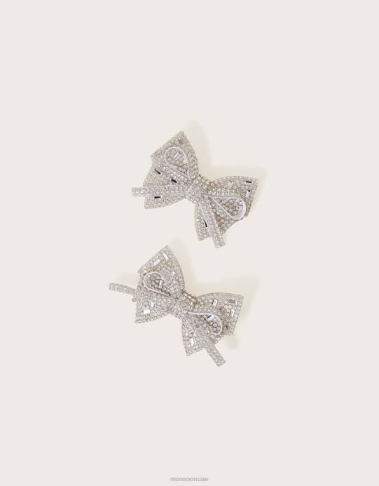 Monsoon بنت مجموعة من مشابك القوس المبهرة ذات الطبقات D68H2488 ملحق أنيق