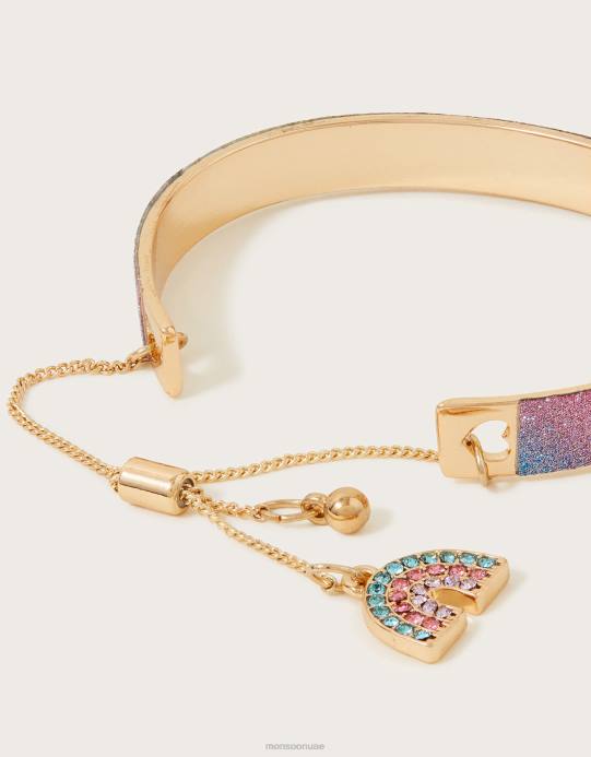 Monsoon بنت سوار الكفة قوس قزح أومبير D68H2533 ملحق حار