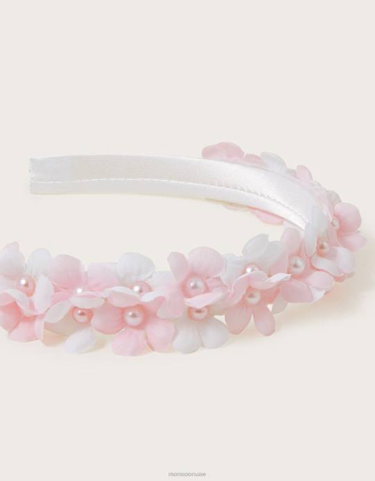 Monsoon بنت عصابة رأس على شكل زهرة ليلى D68H2540 ملحق موضة