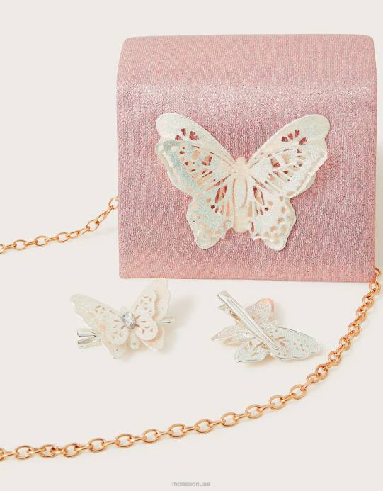 Monsoon بنت مجموعة حقيبة رفرفة ومشبك شعر من آني D68H2543 ملحق موضة