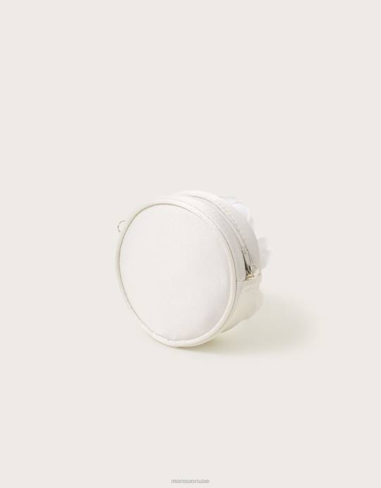 Monsoon بنت مجموعة حقيبة زهرة بوم بوم ومشابك شعر من اللؤلؤ D68H2546 ملحق موضة