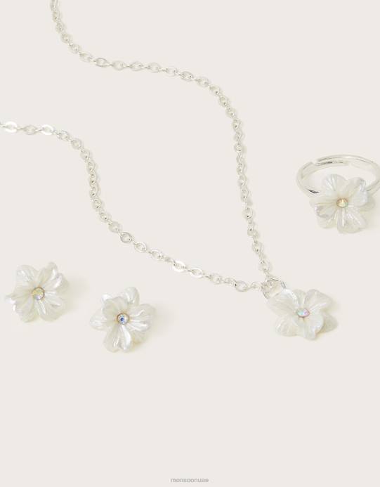 Monsoon بنت مجموعة مجوهرات زهرية جميلة D68H2550 ملحق أنيق