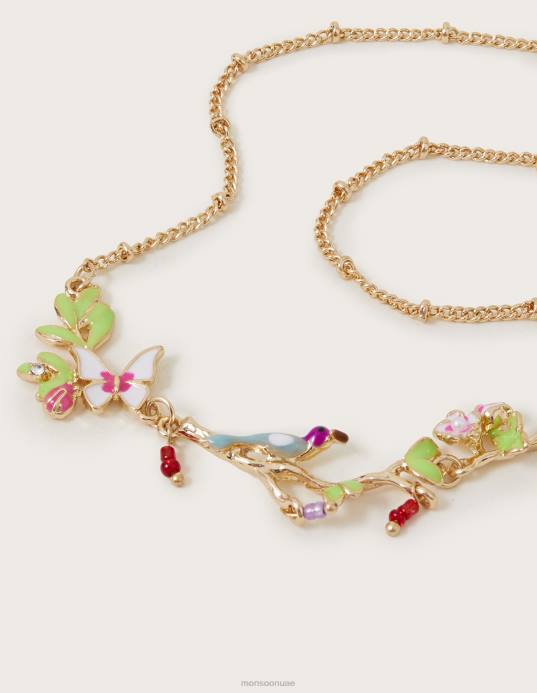 Monsoon بنت قلادة زهر الكرز D68H2570 ملحق حار