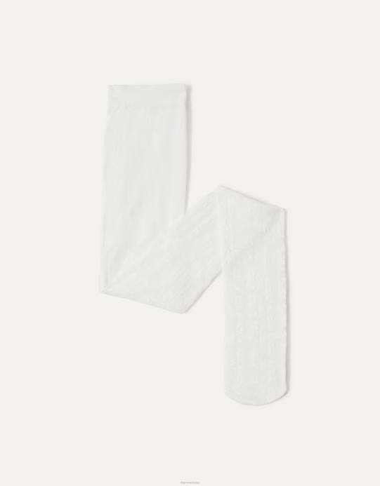 Monsoon بنت الجوارب الدانتيل زهرة D68H2588 ملحق أبيض