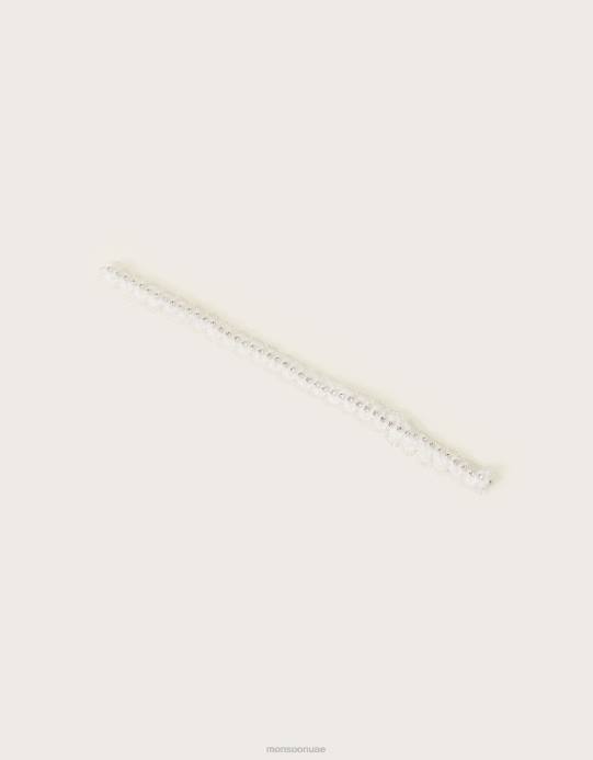 Monsoon بنت الماس وصيفه الشرف باندو D68H2589 ملحق موضة