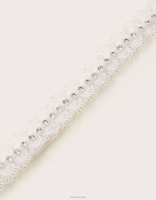 Monsoon بنت الماس وصيفه الشرف باندو D68H2589 ملحق موضة