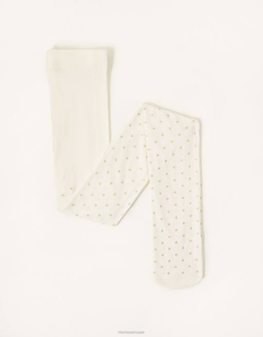 Monsoon بنت الجوارب بقعة بريق D68H2590 ملحق ذهب