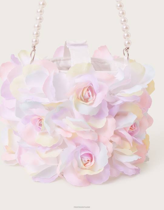 Monsoon بنت حقيبة سلة الزهور المصبوغة بالربطة D68H2599 ملحق موضة