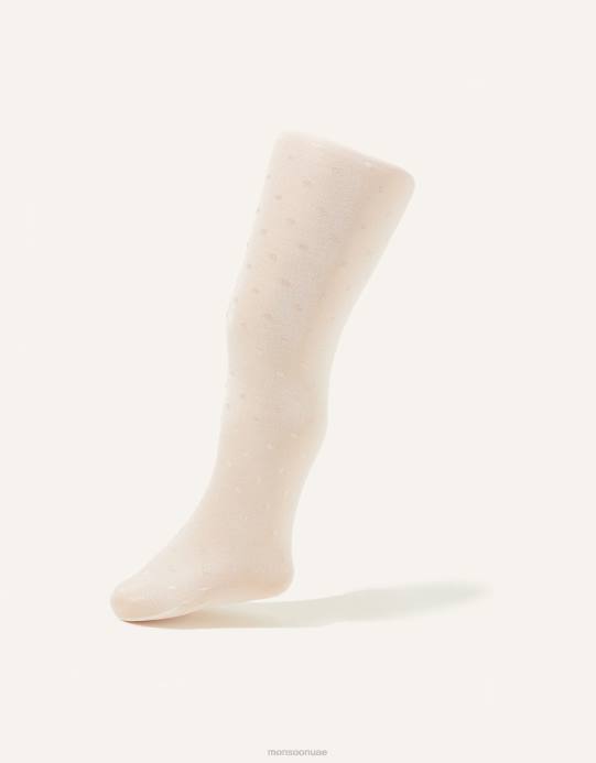 Monsoon بنت الجوارب بقعة الزفاف الطفل D68H2609 ملحق عاج