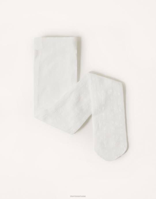 Monsoon بنت الجوارب الدانتيل زهرة الطفل D68H2610 ملحق أبيض