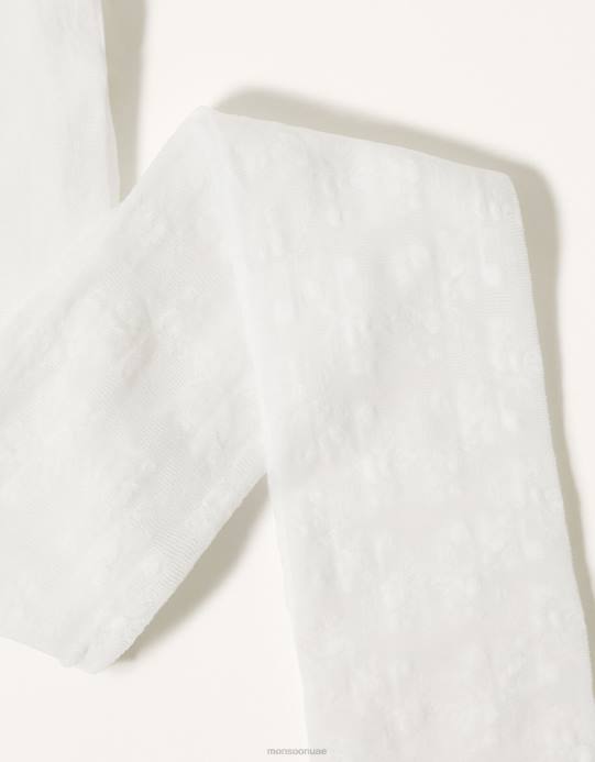 Monsoon بنت الجوارب الدانتيل زهرة الطفل D68H2610 ملحق أبيض