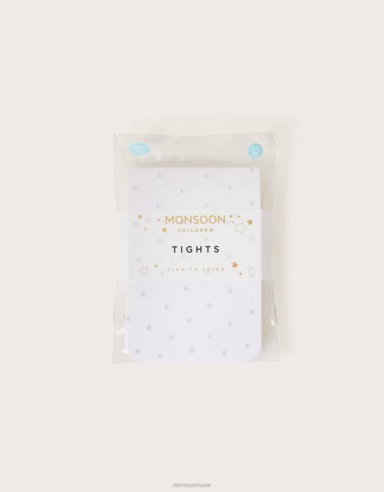 Monsoon بنت الجوارب بقعة بريق D68H2613 ملحق فضة