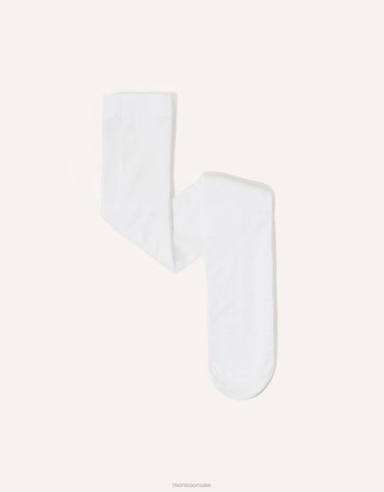 Monsoon بنت الجوارب بقعة البريق الزفاف الطفل D68H2615 ملحق أبيض