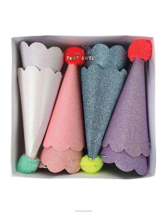 Monsoon أطفال قبعة حفلات ميري ميري لامعة بوم بوم D68H2632 ملحق موضة