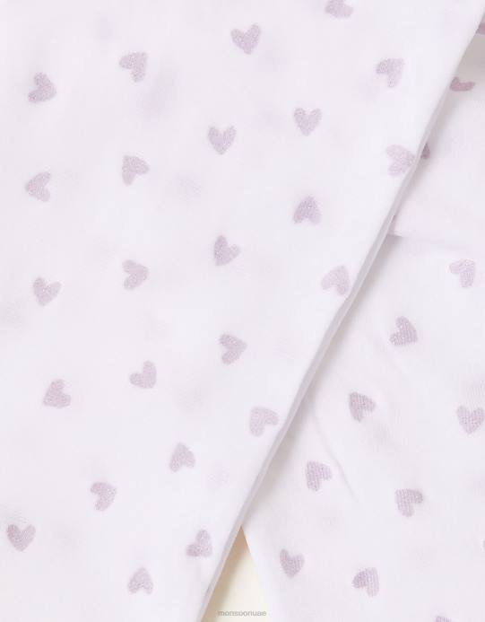 Monsoon بنت الجوارب القلب بريق D68H2647 ملحق لون القرنفل