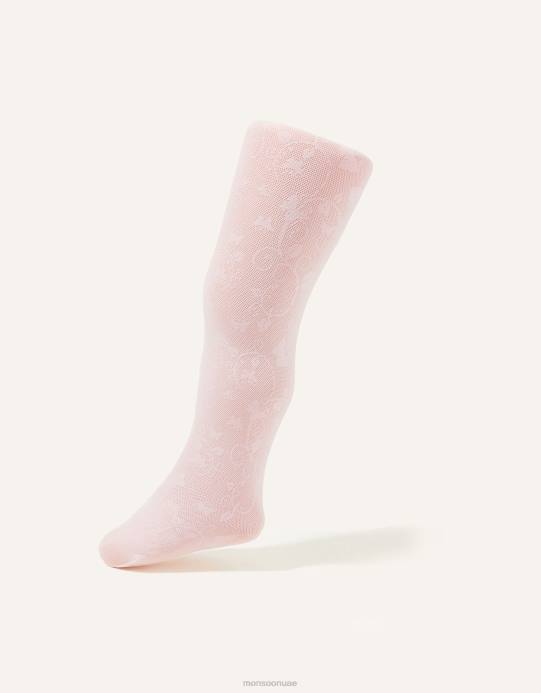 Monsoon بنت الجوارب الدانتيل فراشة الطفل D68H2675 ملحق لون القرنفل