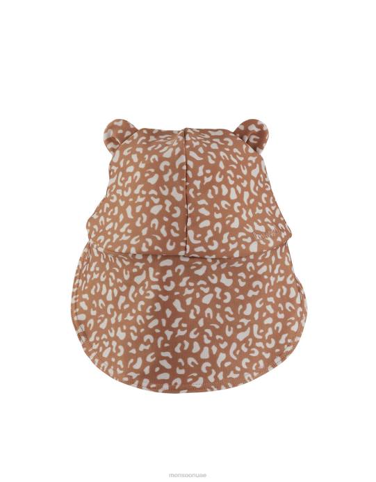 Monsoon أطفال قبعة شمس ليوبارد سينيا ميني ليوبارد D68H2677 ملحق الوردي (الوردي الوردي)